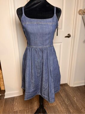 Levi's Blue Denim Spaghetti-Strap Sundress / BNWT